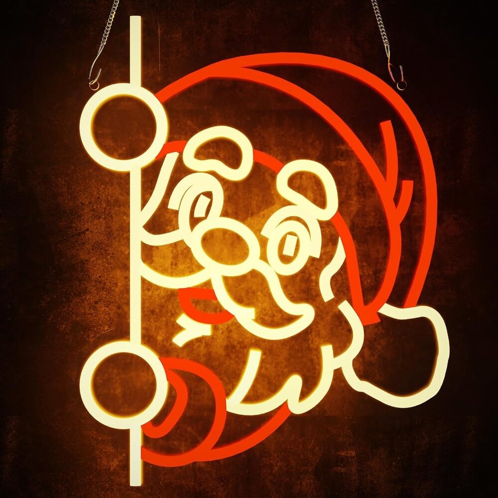 Santa Claus Neon Sign Dimmable LED Ideal Ambient Lighting Holiday Decorations